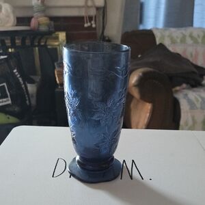 Princess House Blue Floral 20oz Tumble